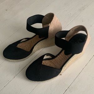 Ralph Lauren black wedges